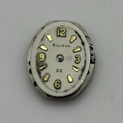 13.2mm Vintage Ladies Bulova 5AD Manual Wind Swiss Watch Movement PARTS REPAIR