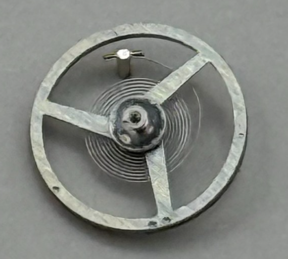 FHF 57-21 Balance Wheel Complete And Spring 6¾’’’ 1518 M Watch Movement Parts 