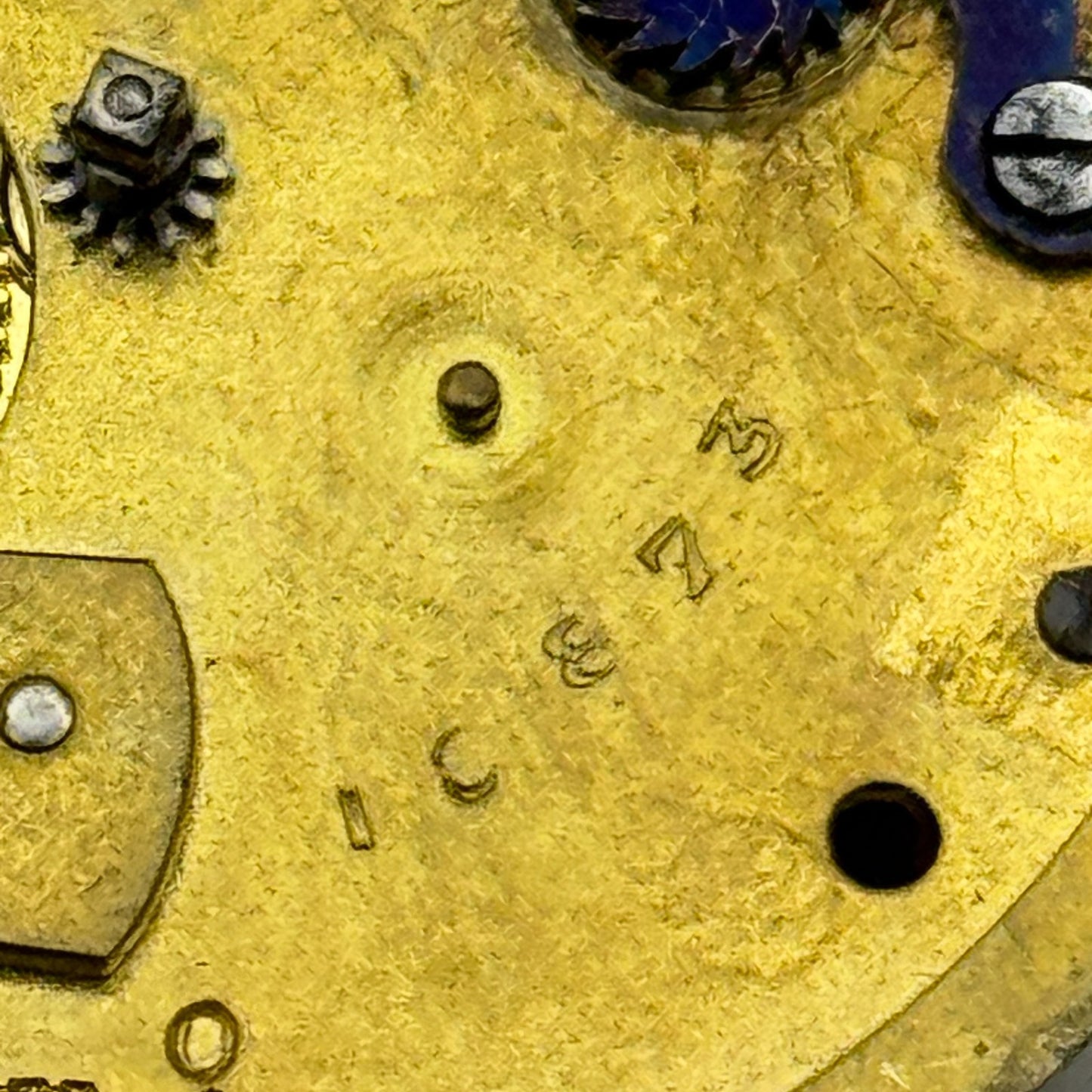 Fusee Pocket Watch Movement Antique English Key Wound Parts Repair Spares 35.9mm