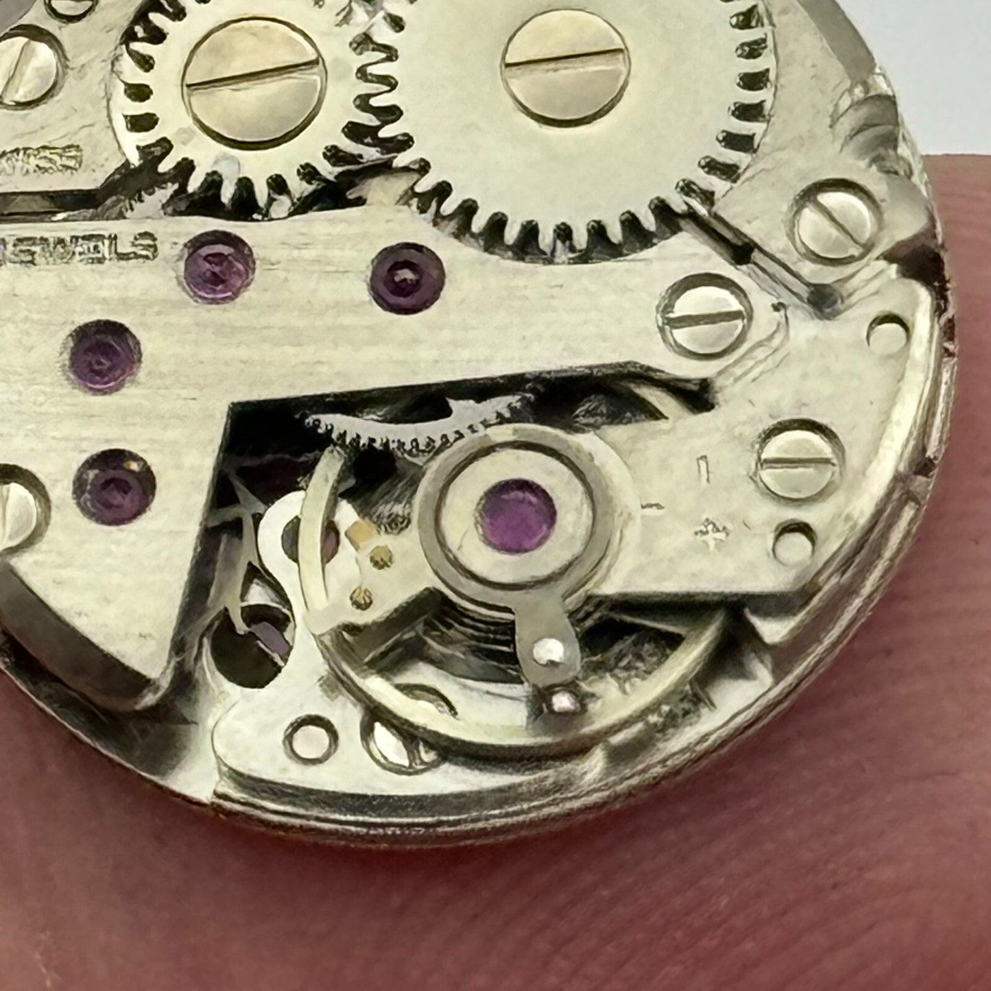 17.4mm Running FHF 351 Thermidor Manual Wind Swiss Watch Movement Vintage PARTS