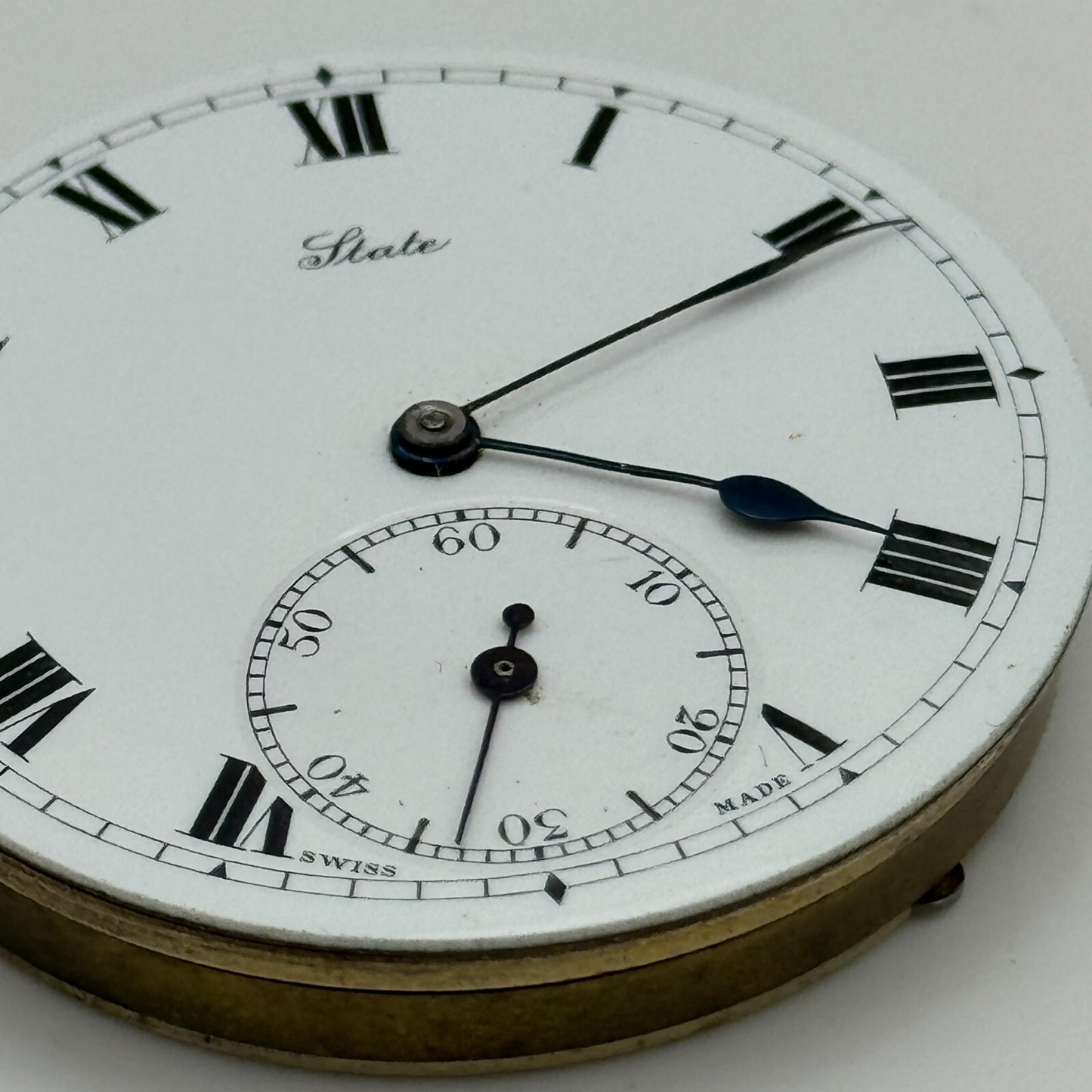 43mm Antique State US PAT.24MAY-1904 Swiss Hunter Pocket Watch Movement PARTS