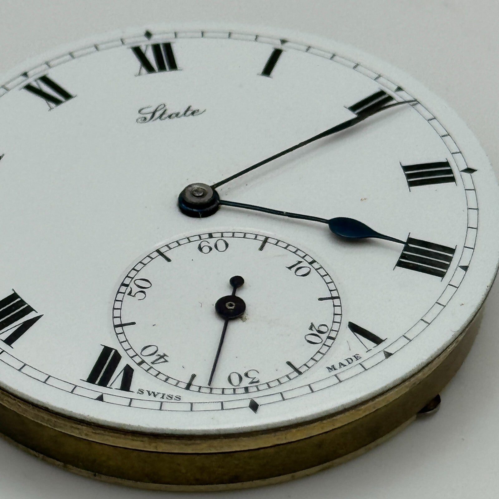 43mm Antique State US PAT.24MAY-1904 Swiss Hunter Pocket Watch Movement PARTS