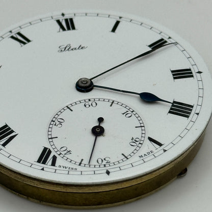 43mm Antique State US PAT.24MAY-1904 Swiss Hunter Pocket Watch Movement PARTS