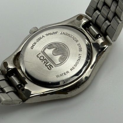 Lorus Lumibrite Ladies Quartz Watch Date Dial Silver Tone Bracelet Working 25mm