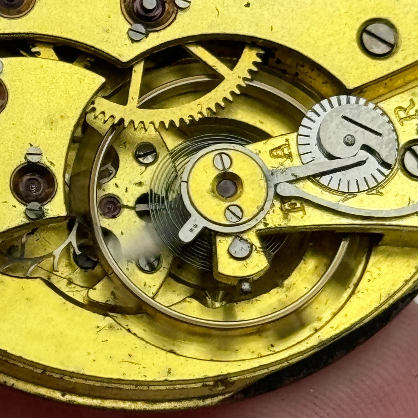 42.9mm High Grade Hendersons 17 Jewels Balance Ok Hunter Pocket Watch Movement