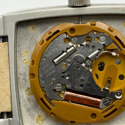 DKNY NY-1316 Quartz Watch Date Dial Black Leather Strap 34mm PARTS REPAIR