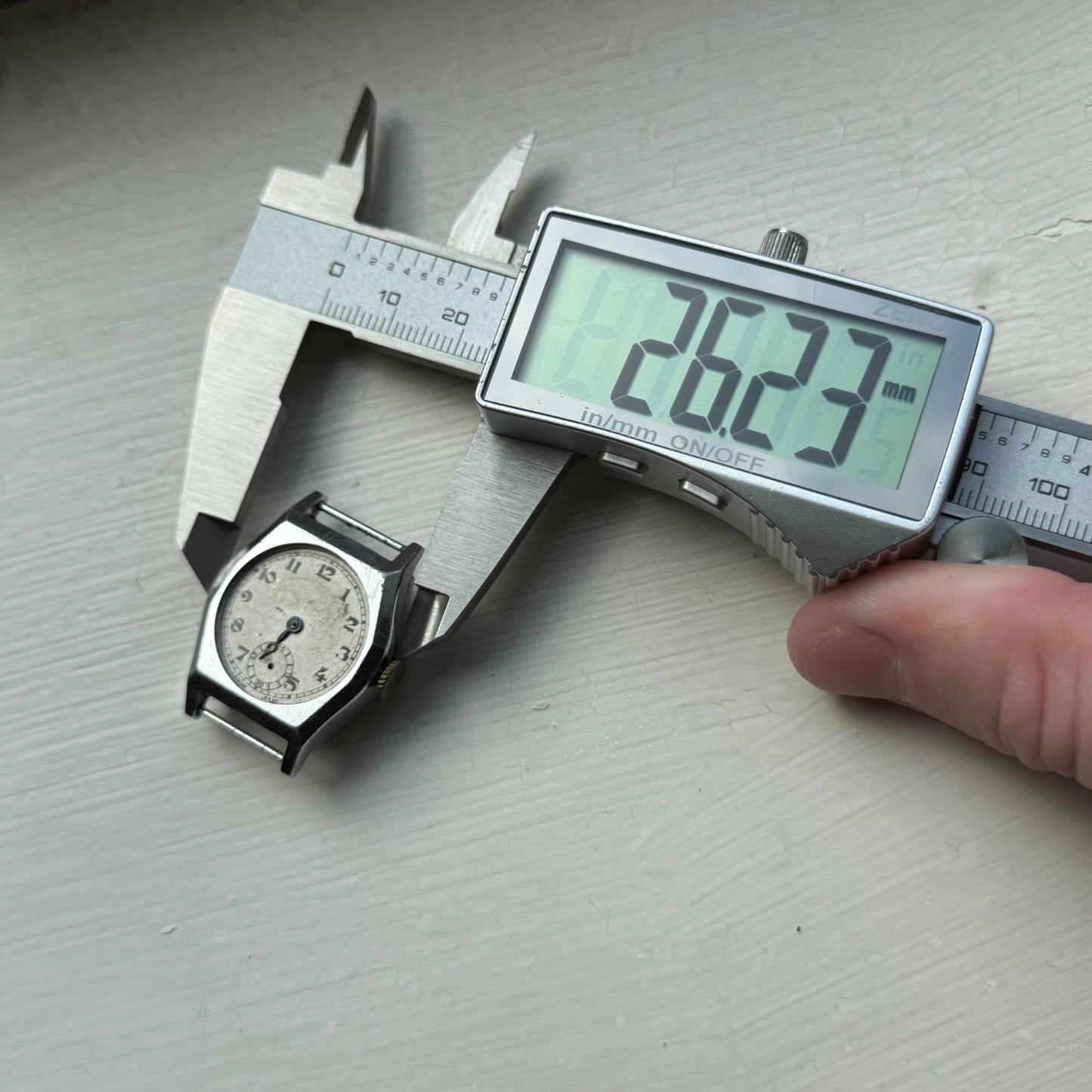 26mm Vintage Sub Seconds Good Balance Swiss Manual Wind Watch PARTS / REPAIR