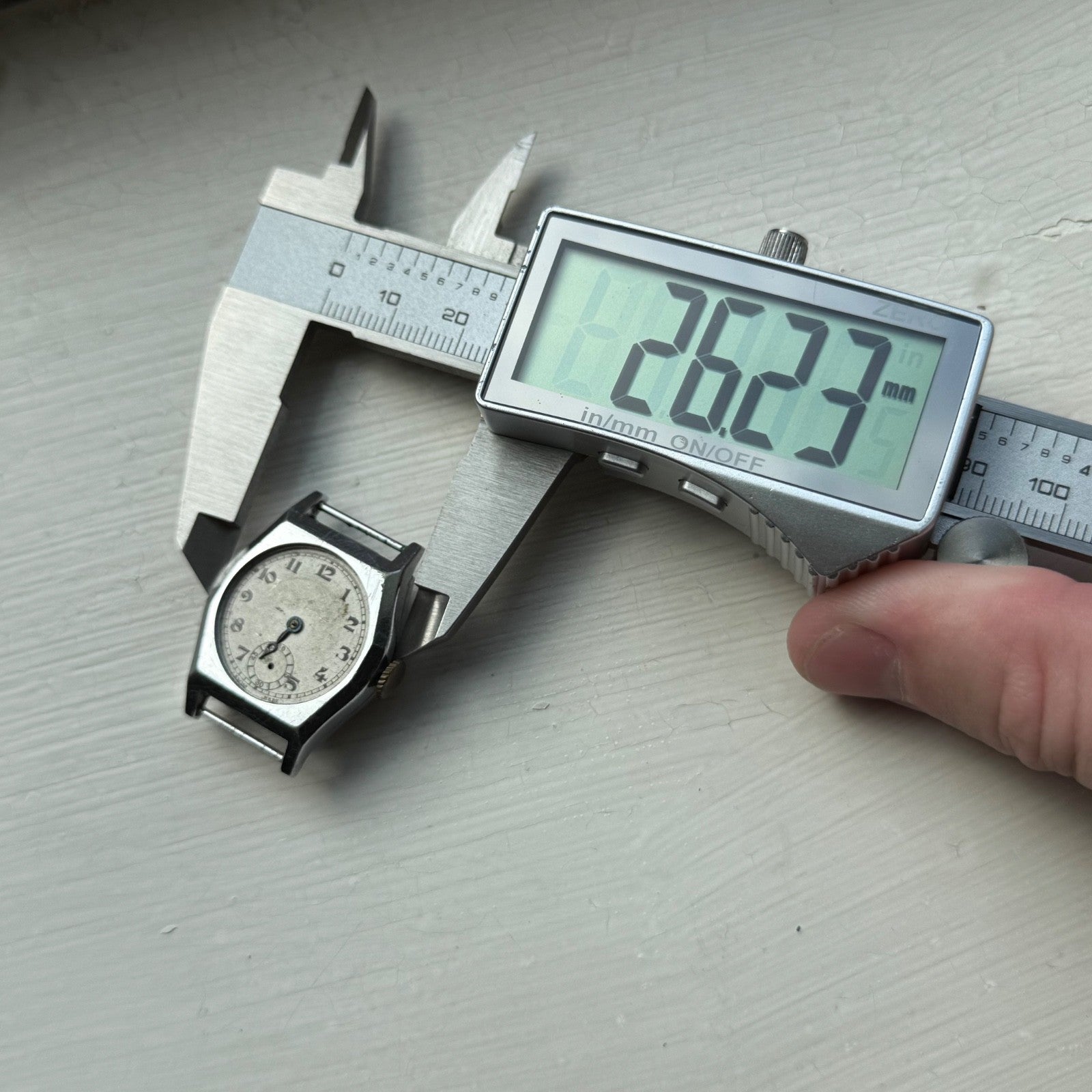 26mm Vintage Sub Seconds Good Balance Swiss Manual Wind Watch PARTS / REPAIR