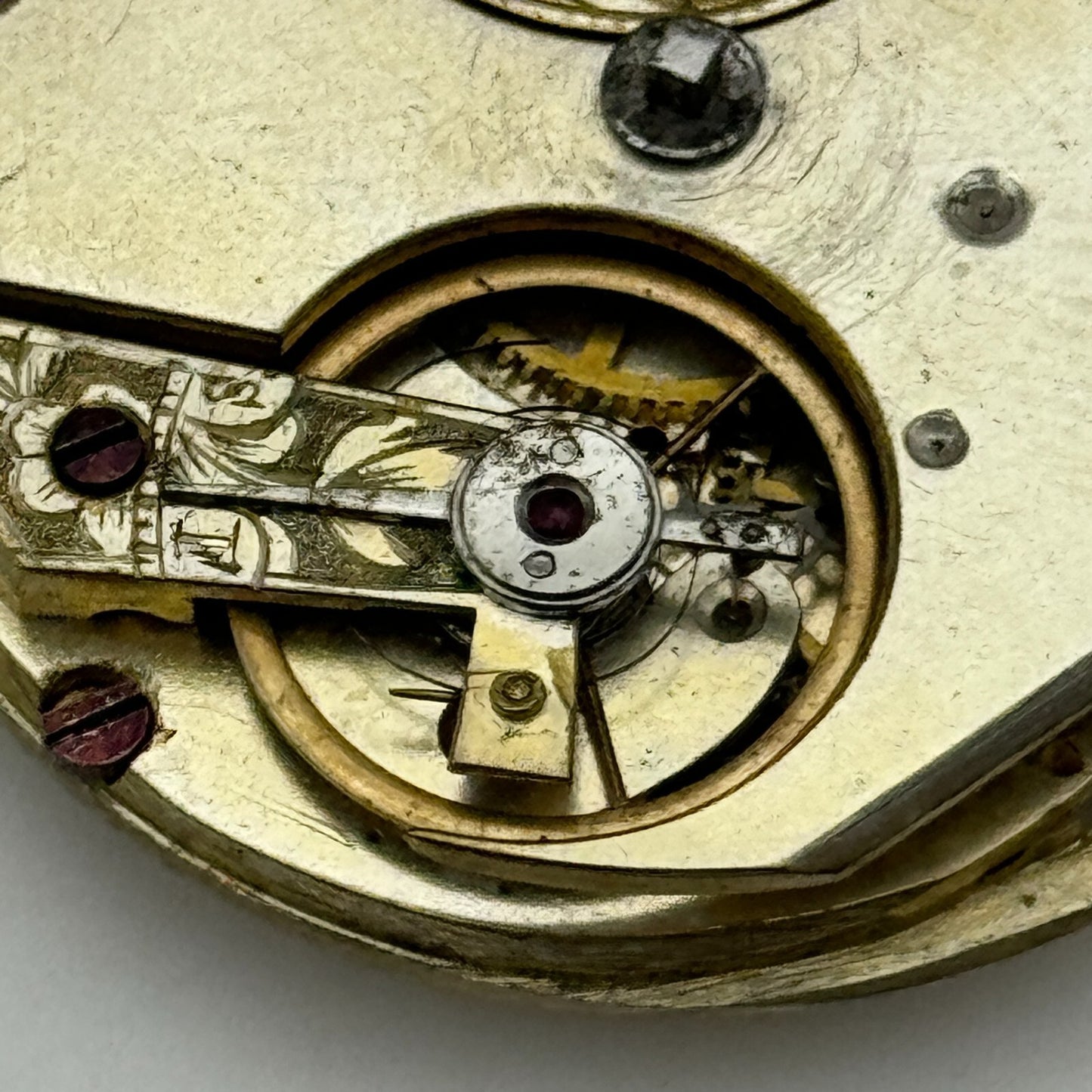 40.9mm Antique Unique Interesting Pattern Key Wound Pocket Watch Movement PARTS