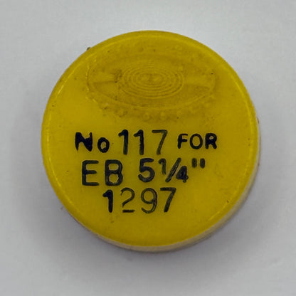 EB 1297 Balance Wheel Complete And Spring 5 1/4''' No 117 Watch Movement Parts 
