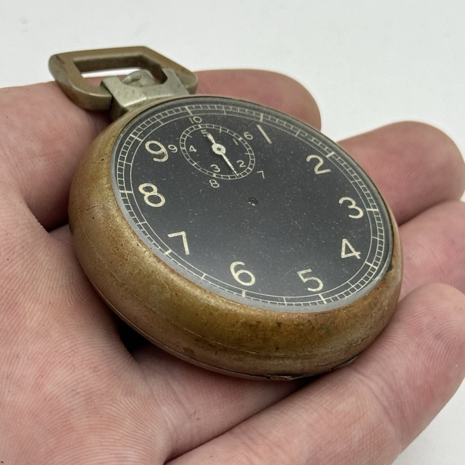 49mm 1940s Elgin USA Grade 582 Model 21 Star Case Co Stop Watch TO RESTORE