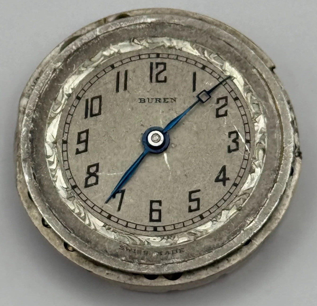 Buren Grand Prix 48 237 Watch Movement Manual Wind Vintage Parts Repair 23.6mm