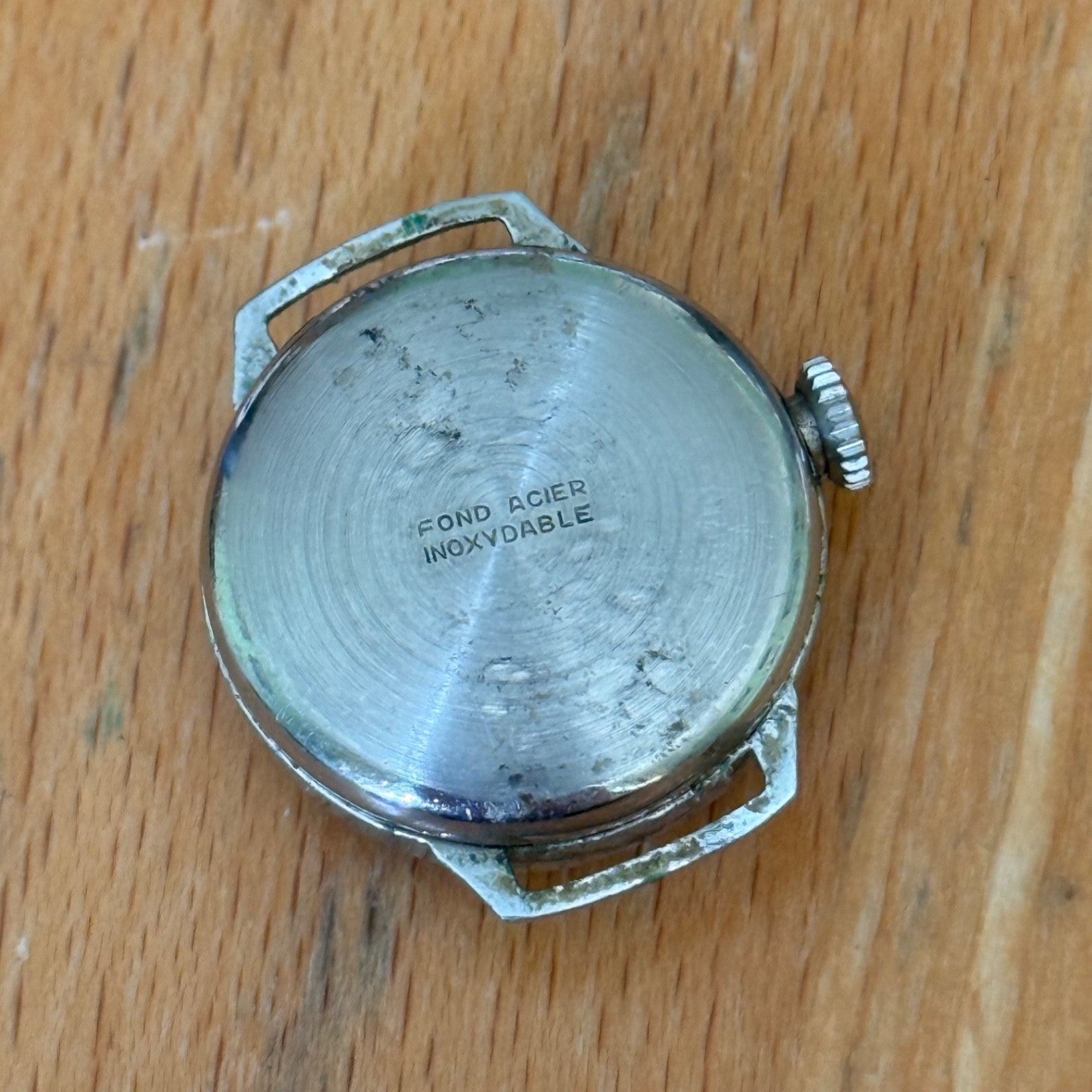 21mm Vintage Oris Cal 612 Blue Indices Swiss Manual Wind Watch PARTS / REPAIR