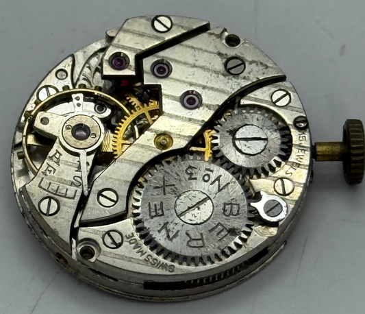 23.5mm Running Vintage Symbol Bernex No 3 Manual Wind Watch Movement PARTS