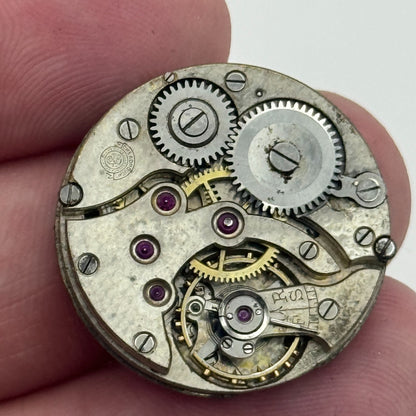 25mm Men's Dreadnought Balance Ok Vintage Swiss Trench Watch Movement PARTS