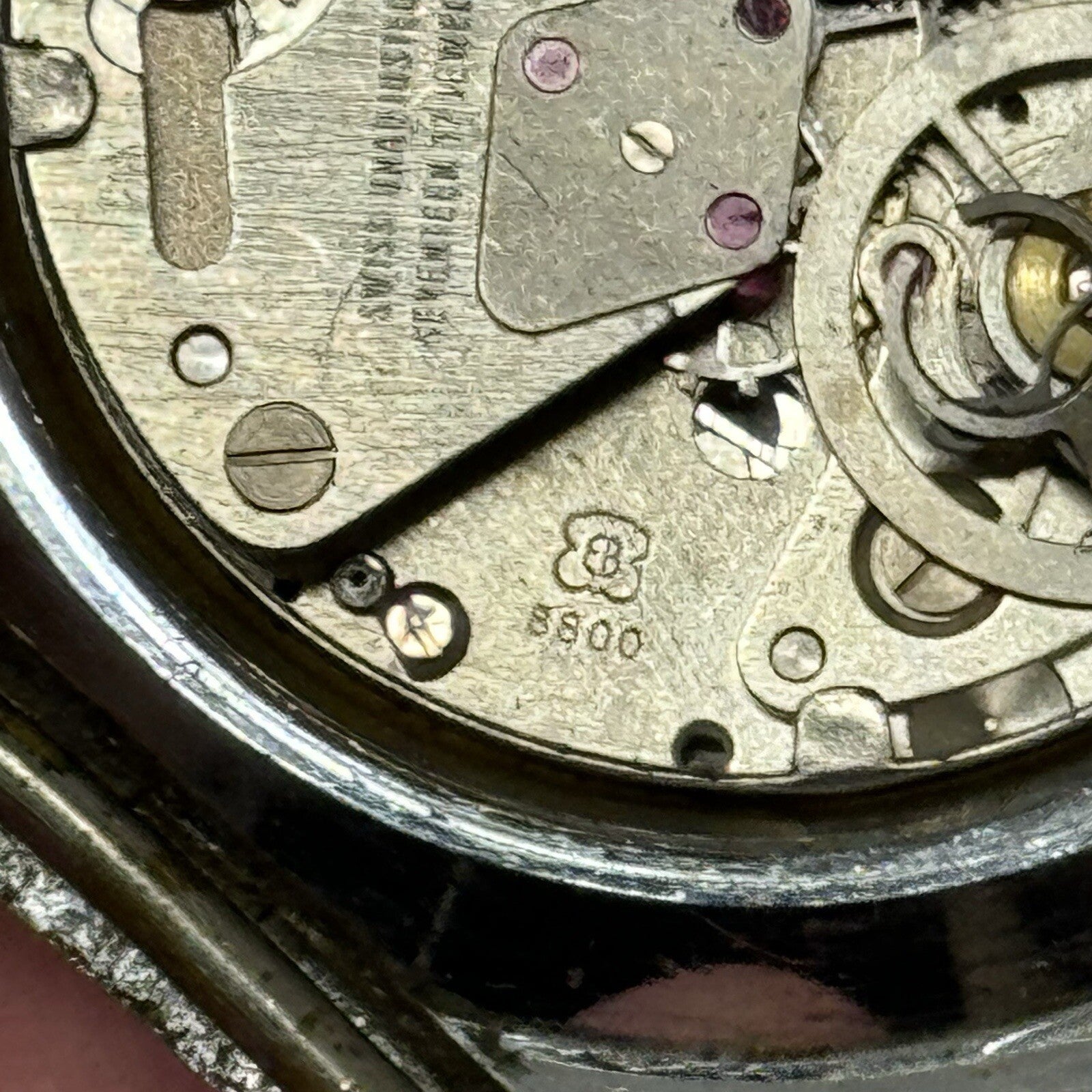 37mm Gents Jowissa De Luxe Large Date Dial Watch Head FOR PARTS TO RESTORE