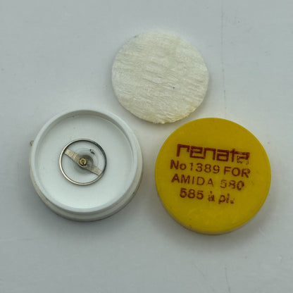 Amida 580 585 Balance Wheel Complete And Spring 1389 Watch Movement Parts 