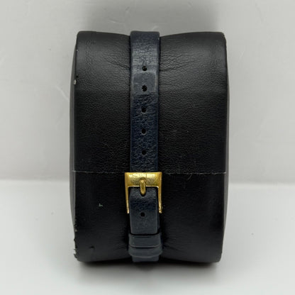 17mm Vintage Rotary Blue Bullseye Dial Swiss Manual Wind Watch PARTS / REPAIR