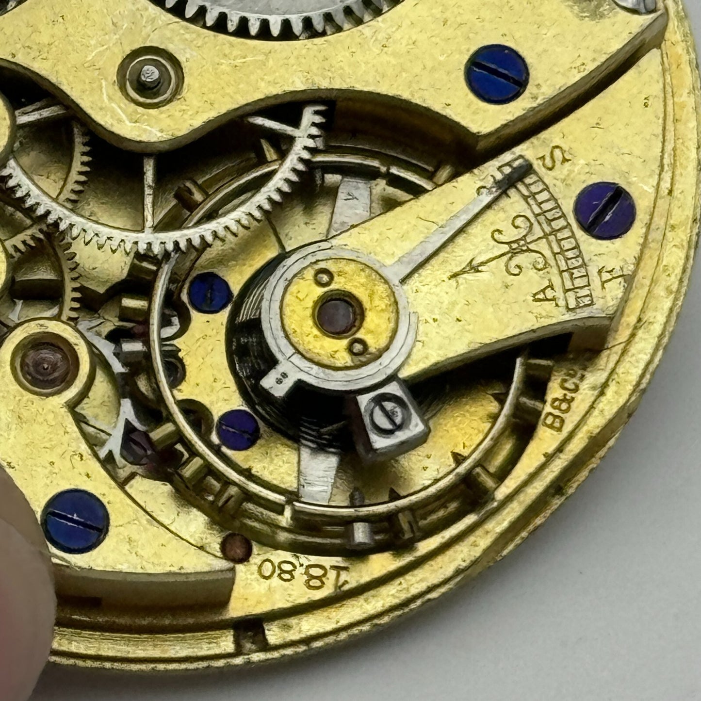 39.4mm Longines 18.80 High Grade Swiss Hunter Pocket Watch Movement PARTS