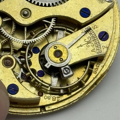 39.4mm Longines 18.80 High Grade Swiss Hunter Pocket Watch Movement PARTS