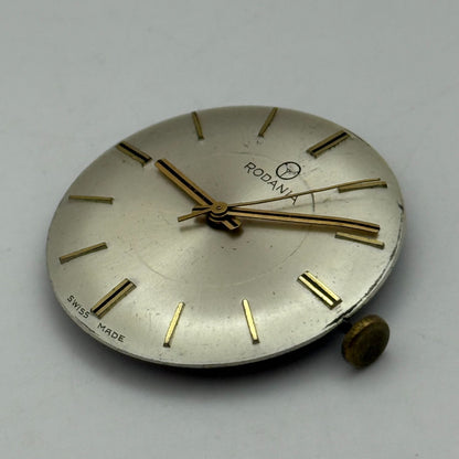 25.5mm Vintage Rodania AS 1714-15 Swiss Manual Wind Watch Movement PARTS REPAIR