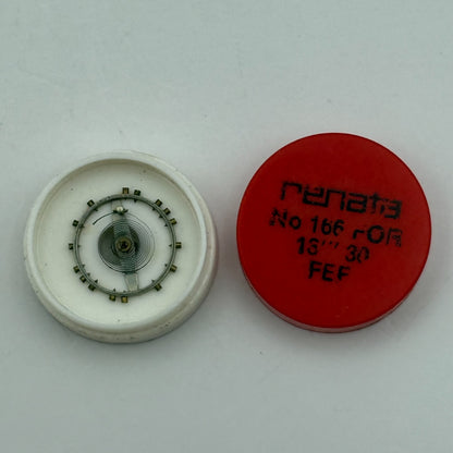 FEF 30 Balance Complete 13''' Renata 166 Watch Movement Parts Vintage Damaged