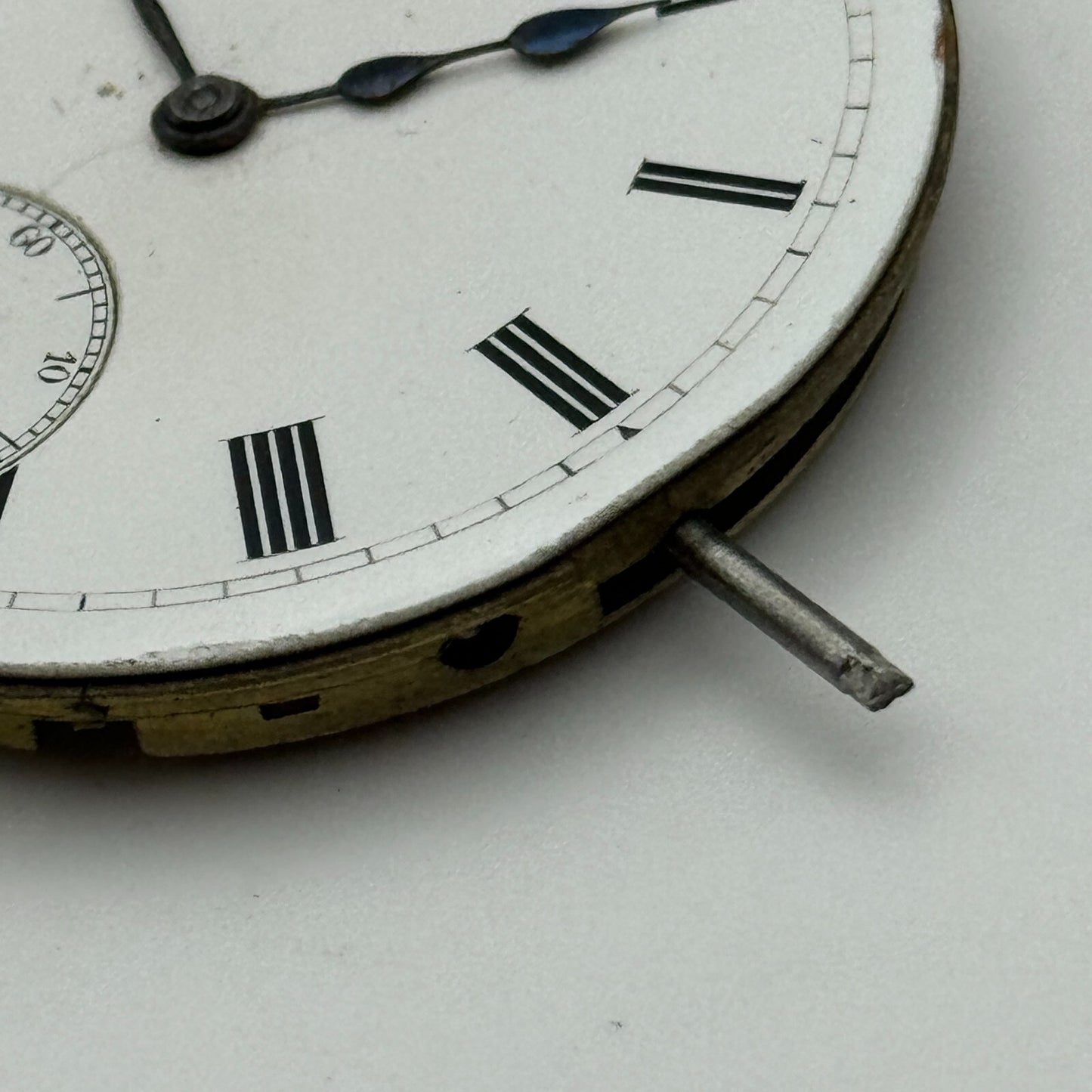41.7mm Unidentified Quality Thin Vintage Open Face Pocket Watch Movement PARTS