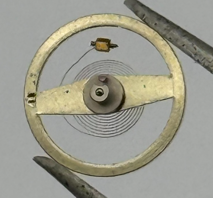 RL 8013 Balance Wheel Complete And Spring Ord. + Kif + Inca Watch Movement Parts