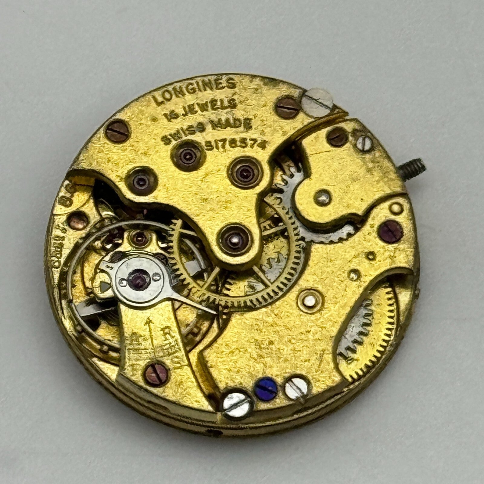 19.7mm Antique Longines 8.6 Greenwood & Sons Leeds Manual Wind Watch Movement
