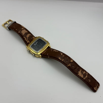 An Original Penguin Digital Quartz Watch Gold Tone Case Japan Working 41mm