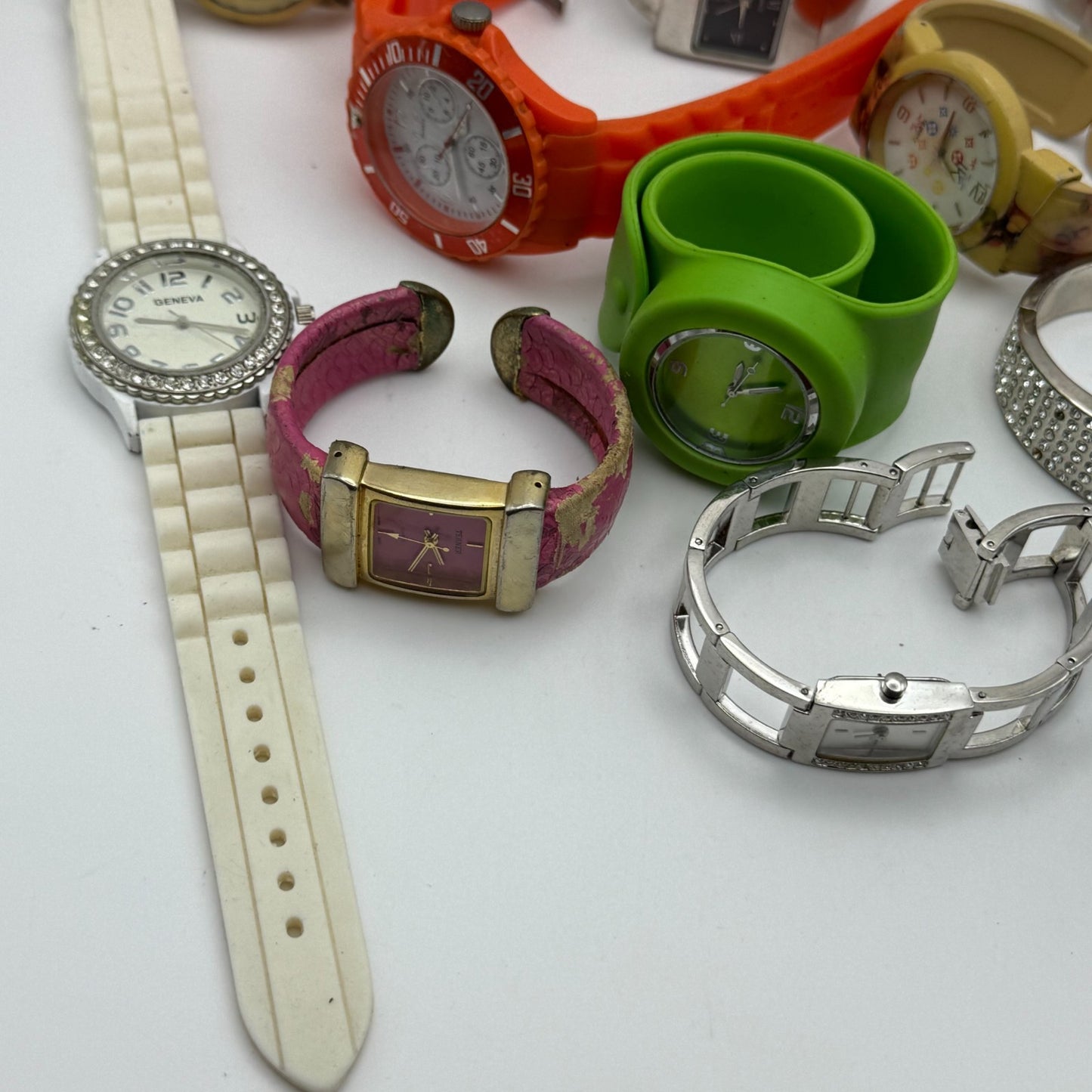 Large Bundle Of Vintage / Modern Quartz Watches Joblot UNTESTED PARTS REPAIR