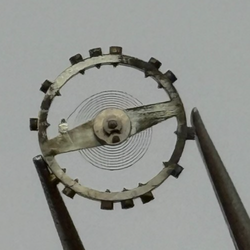 FHF 60 Balance Wheel Complete And Spring 6 3/4–8’’’ 200 M Watch Movement Parts