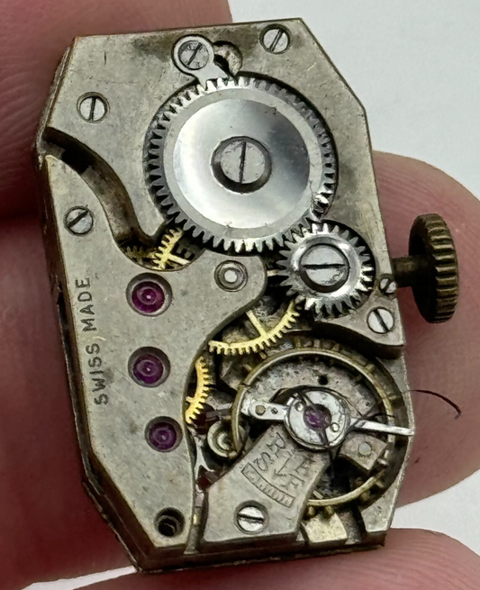 15.3mm Ladies ETA Brevet 1821 Tank Watch Movement Swiss Manual Wind PARTS SPARES