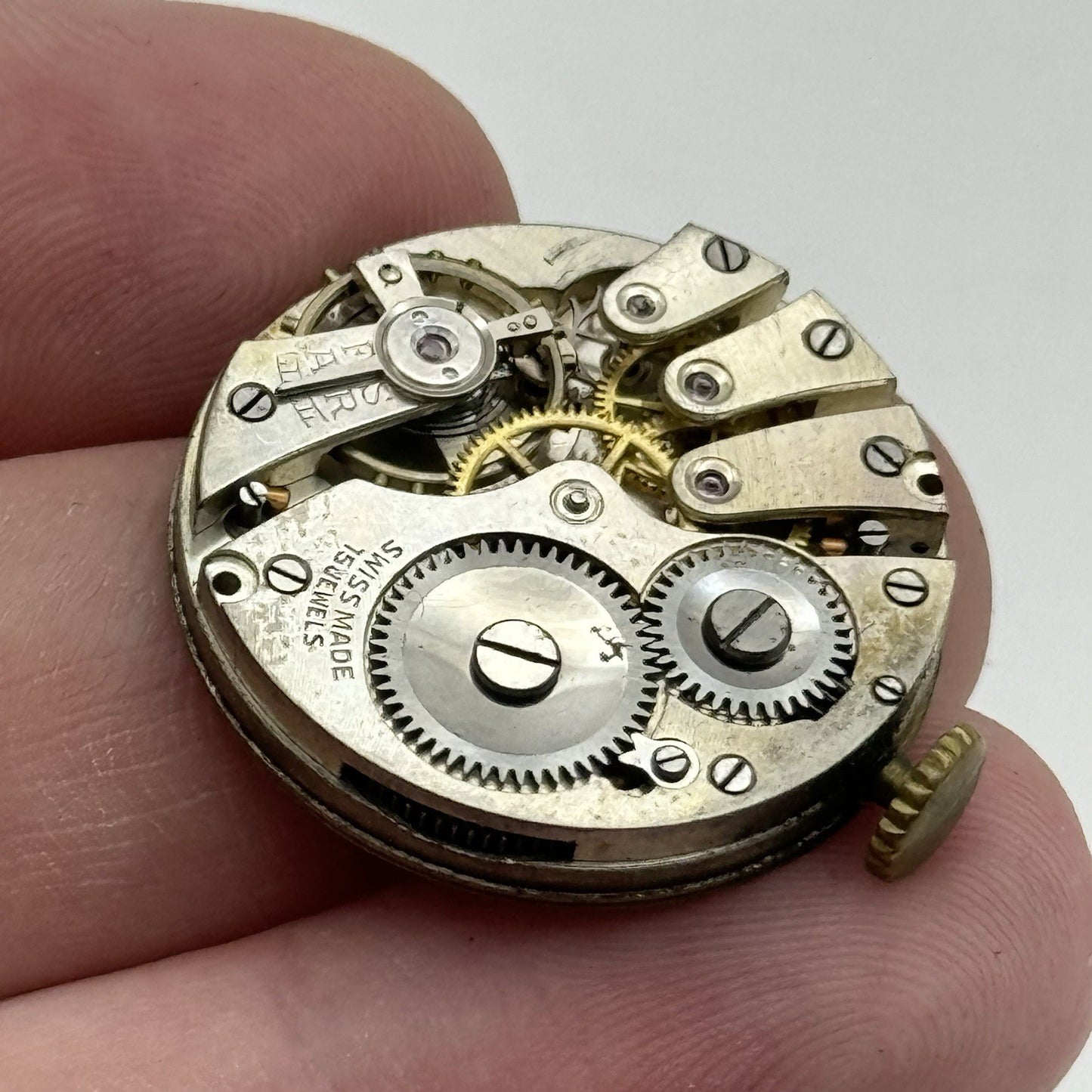 27mm Roamer Balance Ok Men's Meteor Trench Watch Movement Vintage Swiss PARTS