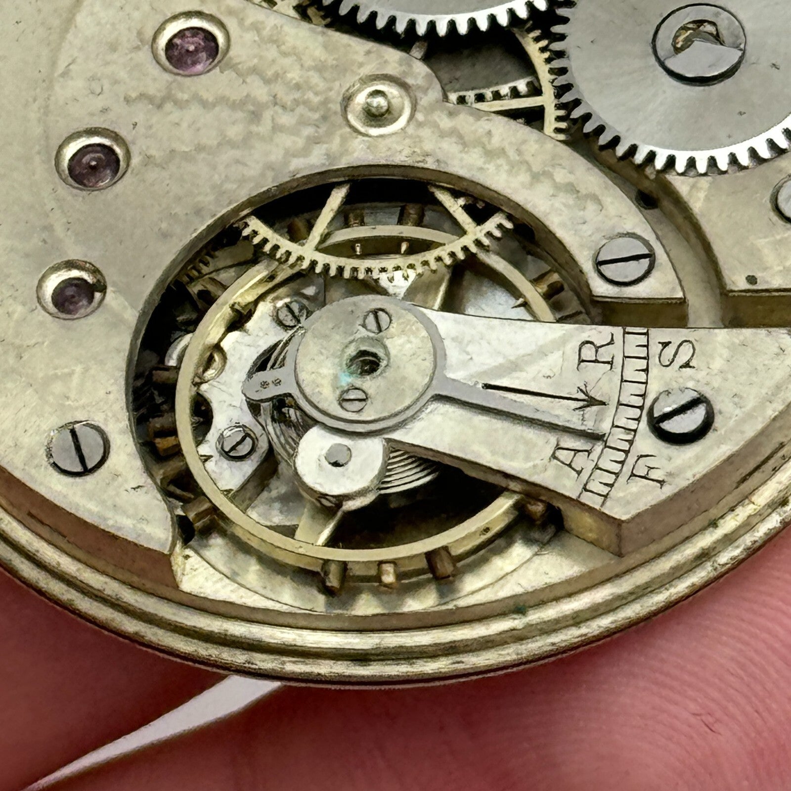 43mm S Smith & Son 9 Strand London Vintage Open Face Pocket Watch Movement PARTS