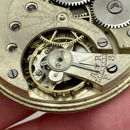 43mm S Smith & Son 9 Strand London Vintage Open Face Pocket Watch Movement PARTS