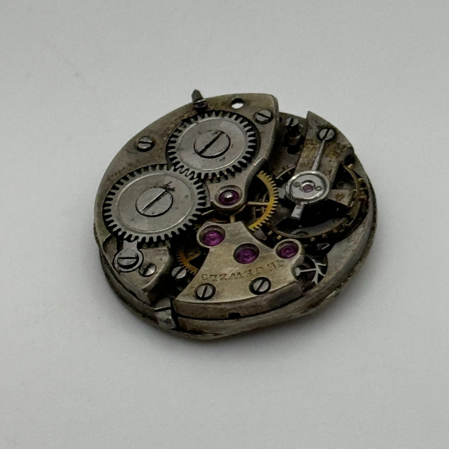 21.4mm Unidentified Interesting 15 Jewels Manual Wind Swiss Watch Movement PART