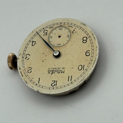 Majex Pierce 103 Watch Movement Running Manual Wind Vintage Parts Repair 23.6mm