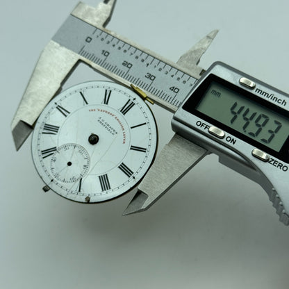 44.9mm Antique J G Graves Sheffield English Express Lever Pocket Watch Movement