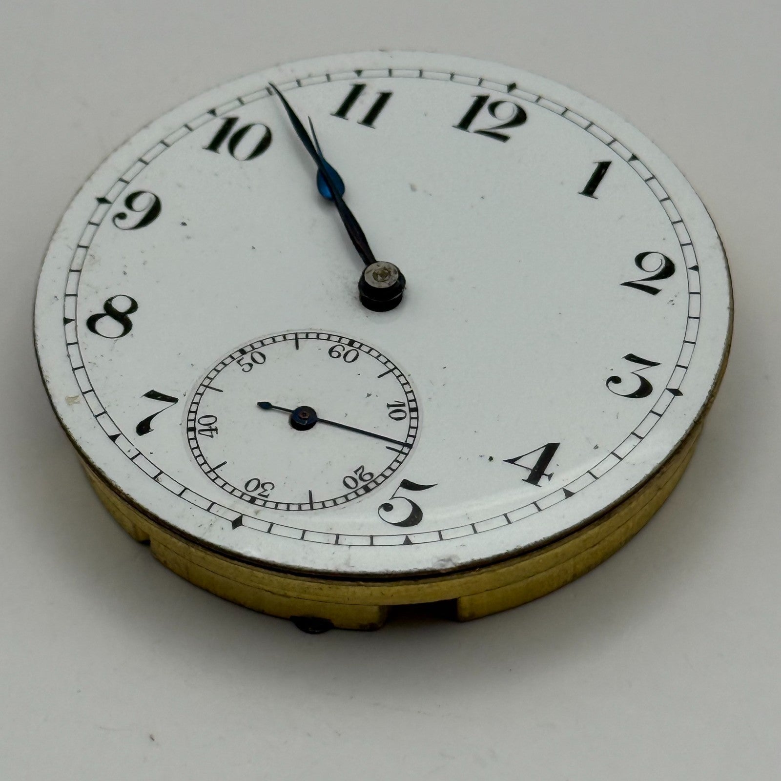 Unicorn Pocket Watch Movement Open Face 15 Jewels Swiss Parts Repair 41.1mm