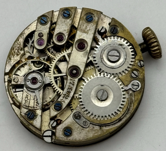 24.9mm Unidentified High Grade 17 Jewels Trench Watch Movement Manual Wind PARTS