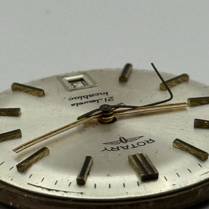 AS 2061 Date Watch Movement Rotary Manual Wind Vintage Swiss Parts Repair 25.5mm