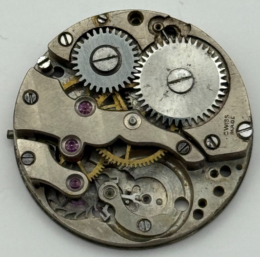 AS A Schild Watch Movement Manual Wind Vintage Swiss Parts Repair Spares 23.7mm