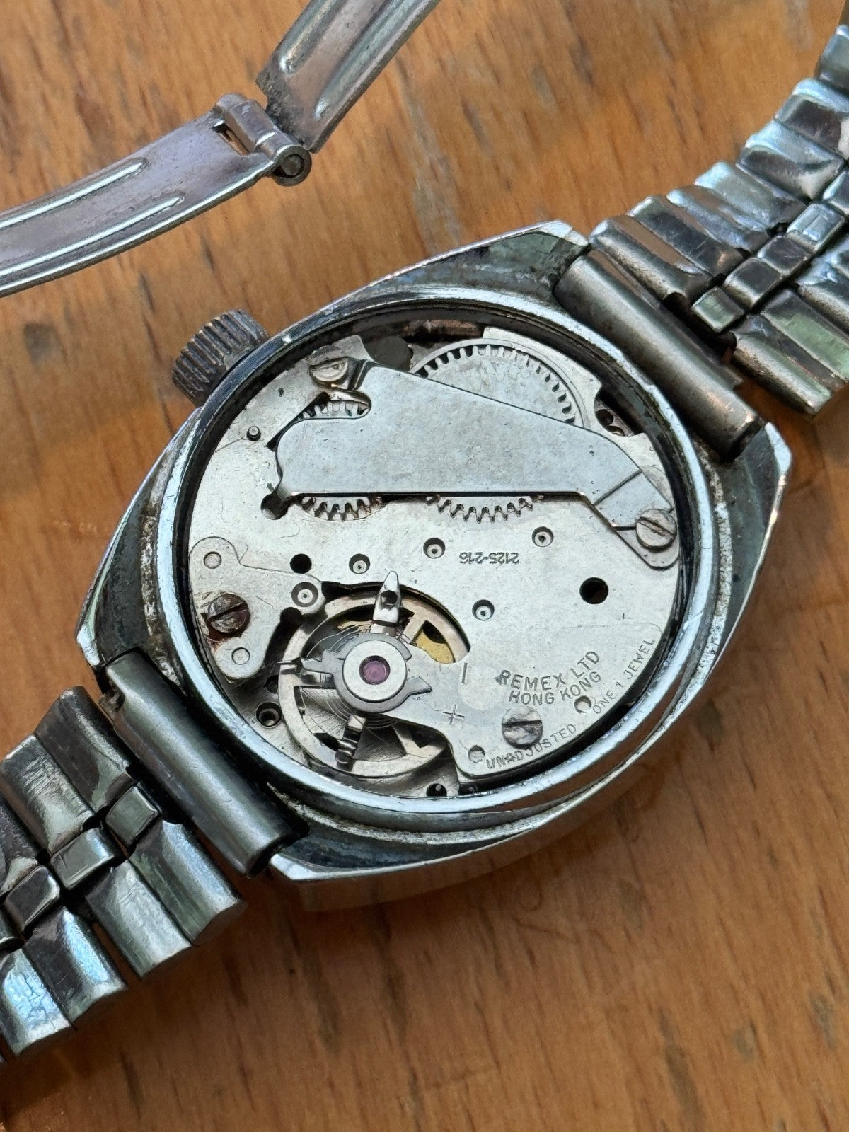 27mm Running Vintage President Calendar Date Remex 2125-216 Manual Watch PARTS