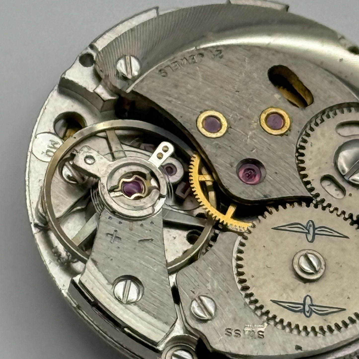 AS 2061 Watch Movement Manual Wind Vintage Swiss 21 Jewels Parts Repair 25.5mm