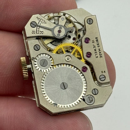 20.6mm Running Limit Revue 54 High Grade Tank Watch Movement Manual Wind PARTS