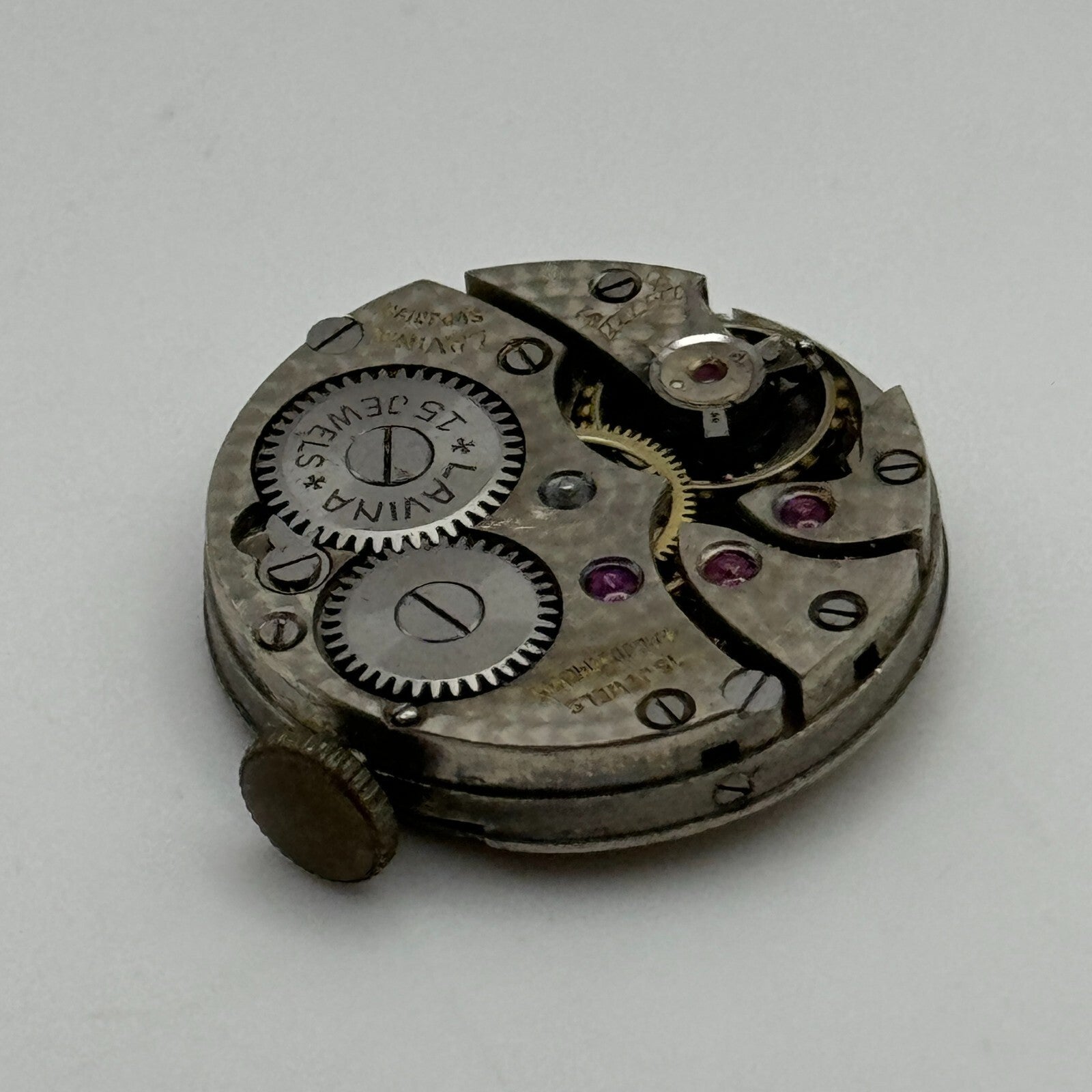 23.6mm Running Lavina Cal 705 Manual Wind Watch Movement Swiss Vintage PARTS