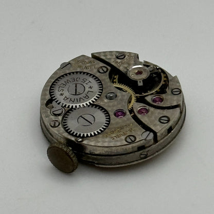 23.6mm Running Lavina Cal 705 Manual Wind Watch Movement Swiss Vintage PARTS