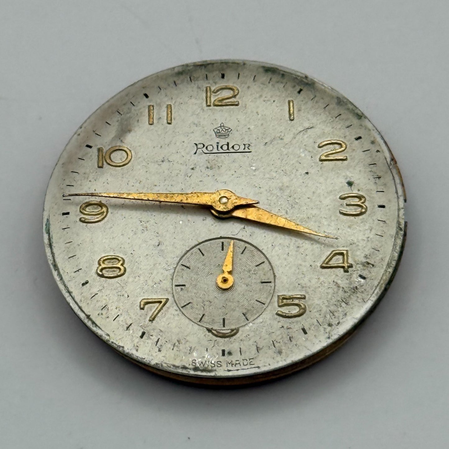 FHF 70 Watch Movement Roldor Manual Wind Vintage Swiss 17 Jewels Parts 27.1mm