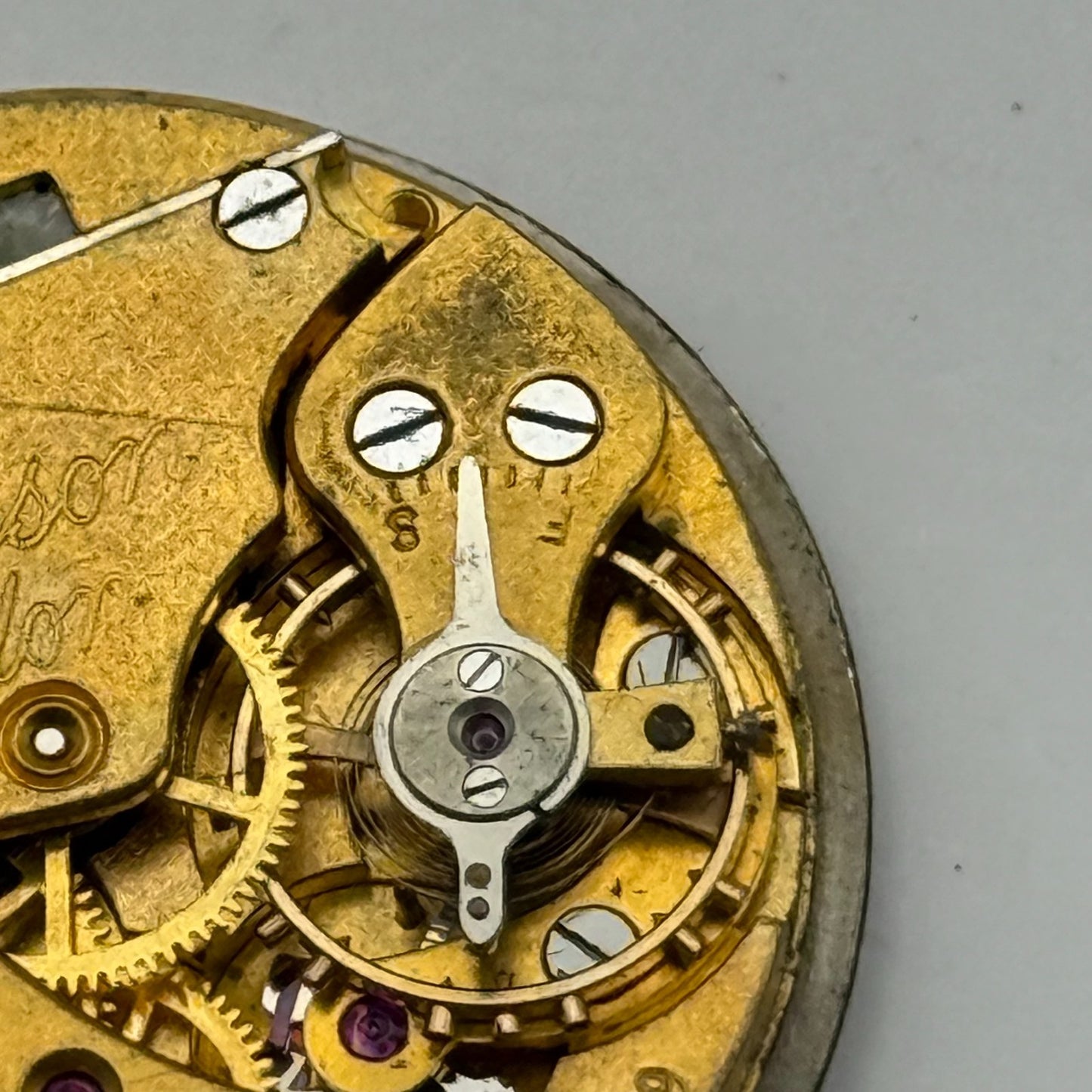 J W Benson Smiths De Luxe 15 Jewels Watch Movement Manual Wind Parts 26.9mm